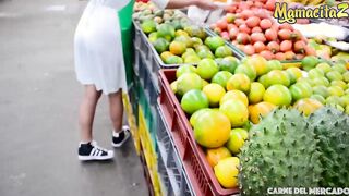 CARNEDELMERCADO - Perfect Cutie Titties Latina Veronica Leal Takes Long Cock after her Shift