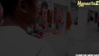 CARNEDELMERCADO - Perfect Cutie Titties Latina Veronica Leal Takes Long Cock after her Shift