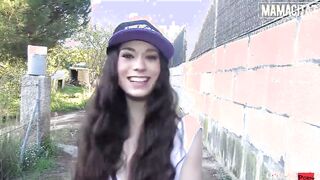 MAMACITAZ - Cute Girl Arwen Gold Banged Public By Gigantic