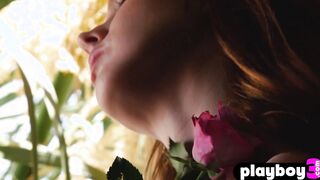 Redhead teen exposed perfect naked body