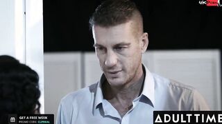 Goth 19 Year Older Gives It Up To Stepdad's Business Partner
