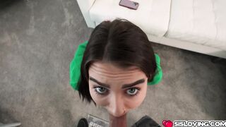 Stepbrother fucking stepsisters throat