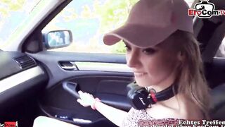 Slim 19 Year Mature with small hooters pick up for an outdoor