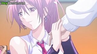Hentai sexy college babe in stockings gets creamed