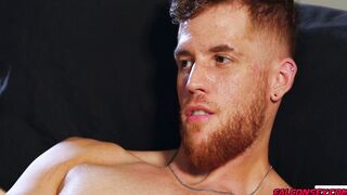 Chris was looking VERY hot stroking that ginger cock