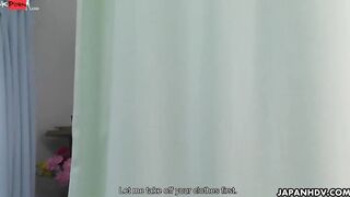 Japanese nurse, Maria Ono is blowing off penis, uncensored