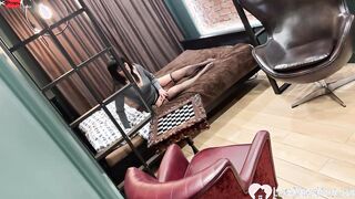 Passionate doggy style fucking inside the bedroom