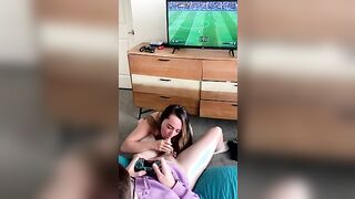 Making American Monstercock CUM while he plays ps5