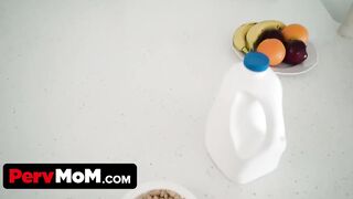 PervMom - Gigantic Boobs Blonde Stepmom Helps His Injured 19 yo Yo Stepson To Shower And Cum