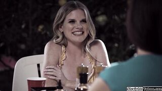 Babe films porn with bf and his stepmom