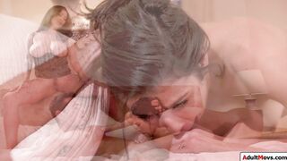 Busty wife watches husband fuck mistress
