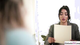 Lesbian latina facesitting busty client