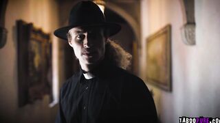 Spencer and Mona tempt the priest until he gives in