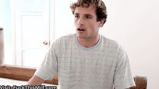 Step Siblings Blackmail Hot Milf Into A Threesome!