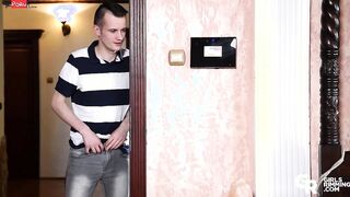 GIRLSRIMMING - Extraordinary Anal Satisfaction with babe Dark Hair Cutie Azure Angel