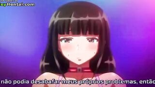 Hentai busty horny babe getting fucked hard