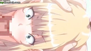 Hentai busty horny babe getting fucked hard