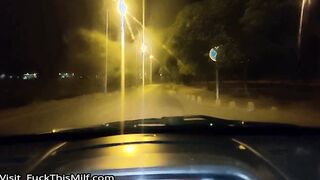Sex with mother's friend in a car during night