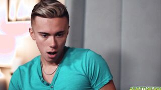 Daddy wakes up from his son sucking his cock!
