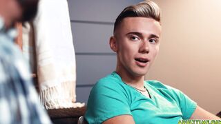 Daddy wakes up from his son sucking his cock!