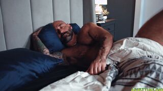 Daddy wakes up from his son sucking his cock!