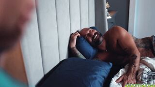 Daddy wakes up from his son sucking his cock!