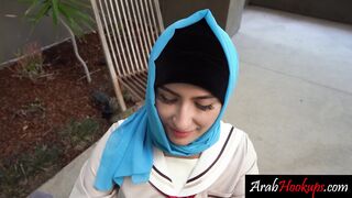 Big ass Arab teen riding my big cock