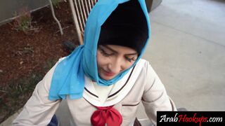 Big ass Arab teen riding my big cock