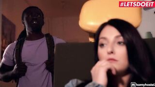 HORNYHOSTEL - Katy Rose Phat Ass Butt Getting Screwed by a Gigantic Black Cock