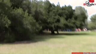 Petite blonde 19 yo pick up from a cougar dyke for