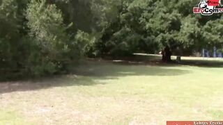 Petite blonde 19 yo pick up from a cougar dyke for