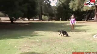 Petite blonde 19 yo pick up from a cougar dyke for