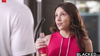 BLACKED babe Hime has eyes for her personal trainer's big black dick