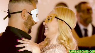 Masquerade party turns into a hot orgy