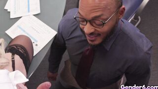 Dillon Diaz gets anal sex from TS Gracie Jane