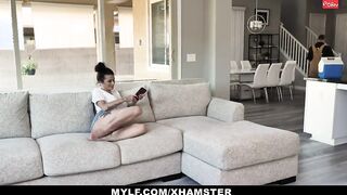 Turned On Babysitter Joslyn James Rides Her Boss' Dick