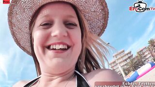 Slender natural 19 Yo pick up for a sexsual pov outdoors booty screwed