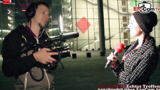 German outdoors Sex during a outdoor casting
