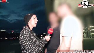 German outdoors Sex during a outdoor casting