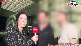 German outdoors Sex during a outdoor casting