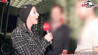 German outdoors Sex during a outdoor casting