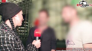 German outdoors Sex during a outdoor casting