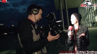 German outdoors Sex during a outdoor casting