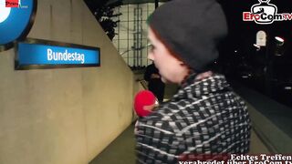 German outdoors Sex during a outdoor casting