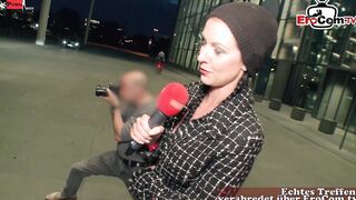 German outdoors Sex during a outdoor casting