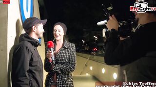 German outdoors Sex during a outdoor casting
