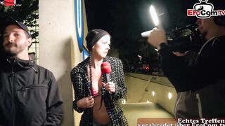 German outdoors Sex during a outdoor casting