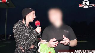 German outdoors Sex during a outdoor casting
