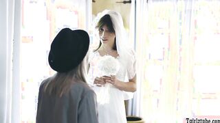 Shemale bride licks and fucks her Snapper
