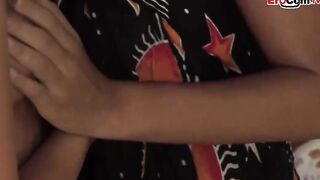 Slim girls with tiny hooters into a ffm anal three way